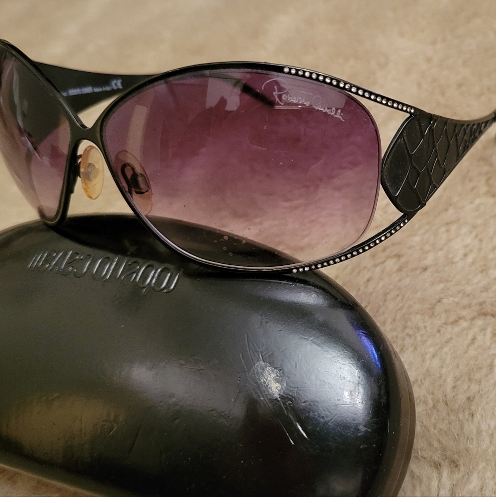 Roberto Cavalli rhinestone frame sunglasses with original case - Picture 9 of 11